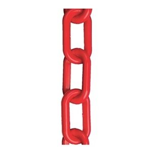 Plastic Chain, 2 In x 300 ft, Red - StaplermaniaStore