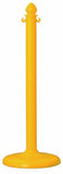 PLASTIC STANCHION IN YELLOW + 32' CHAIN, 4 PCS w/C-Hook - StaplermaniaStore