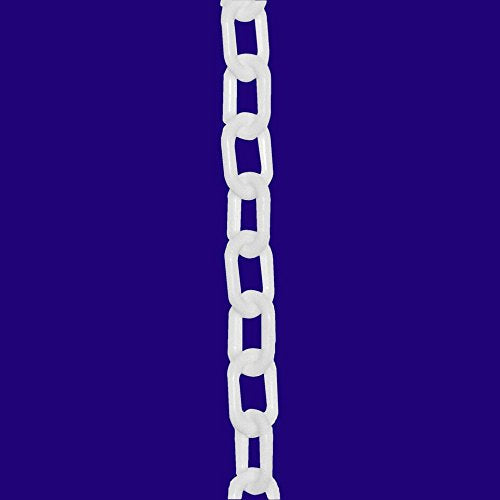 1" Plastic Chain, 250 feet-White - StaplermaniaStore