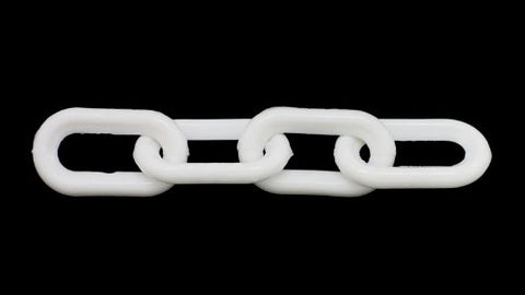 500 Feet of 2" White Plastic Chain - StaplermaniaStore