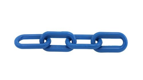 Blue Plastic Chain 1.5 Inch (6mm) 50 Feet - StaplermaniaStore