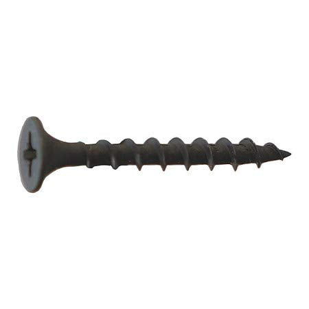 Drywall Screw #6 X 1-5/8" Phillips Head Bugle, Black Phosphate, 2lb -Approx 500 Pieces - StaplermaniaStore
