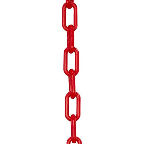 2"  Plastic Chain, 125 feet-Red - StaplermaniaStore