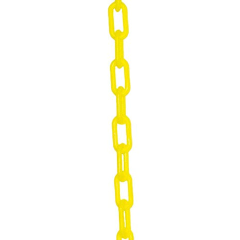 1 1/2" Plastic Chain, 200 feet-Yellow - StaplermaniaStore