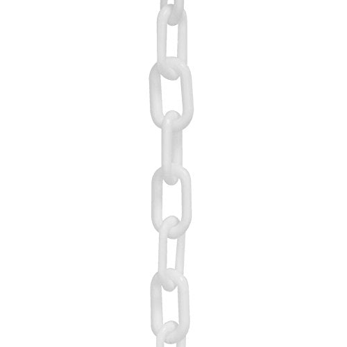 2" Plastic Chain, 125 feet-White - StaplermaniaStore