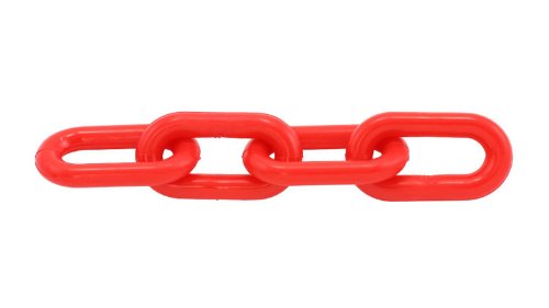 500 Feet of 1" Red Plastic Chain - StaplermaniaStore