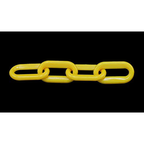 Plastic Chain - 1-1/2" (6MM) x 100' - Yellow - StaplermaniaStore