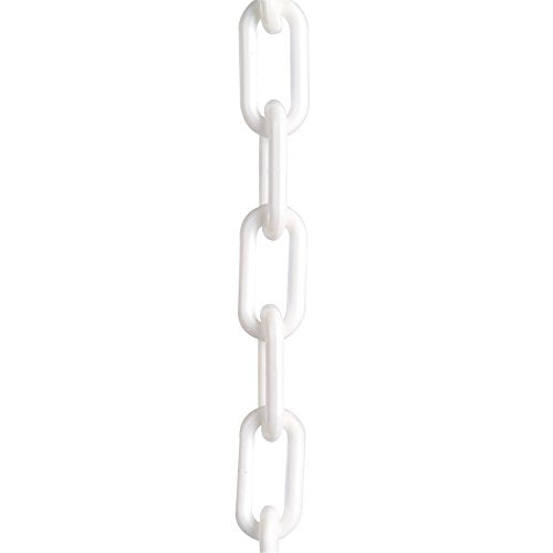 Plastic Chain, 1-1/2 In x 50 ft, White - StaplermaniaStore