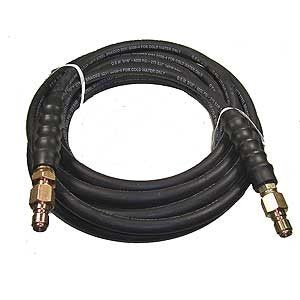 Pressure Washer Hose, 3/8" x 25' 4000psi With Quick Connect Plugs Installed - StaplermaniaStore