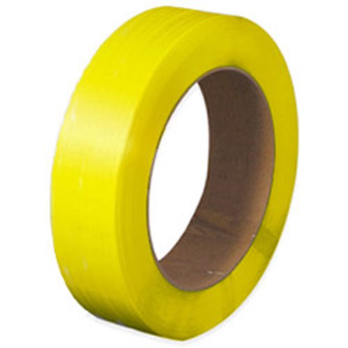 PolyPRO Strap - Poly Hand Grade (Yellow) - 16 X 6 Core - 1/2" X 9000'.02 Thickness, 350 lbs Tensile (1 Coil) - CWC-178030 - StaplermaniaStore