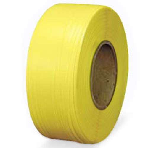 PolyPRO Strap - Poly Hand Grade (Yellow) - 8 X 8 Core - 1/2" X 9000', .02 Thickness, 350 lbs Tensile (1 Coil) - CWC-178015 - StaplermaniaStore