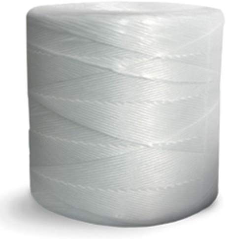 Split Film Polypropylene Tying Twine - 1 Ply, 135 lbs Tensile, White (Pack of 4 rolls) - StaplermaniaStore