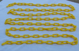 1" (4 MM) Plastic Chain in Yellow, 500 feet Length - StaplermaniaStore