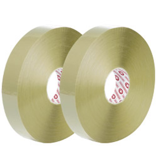 Machine Carton Sealing Tape - 2 mil, 2" x 1000 yds, Clear (Pack of 6 rolls) - StaplermaniaStore