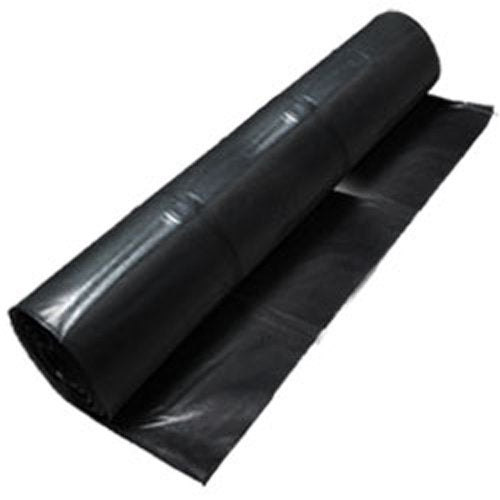 Poly Sheeting - Black Poly Sheeting - 20' X 100', 6 Mil Thickness (1 Roll) - CWC-190640 - StaplermaniaStore