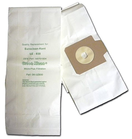 Green Klean GK-UZ930 Replacement Vacuum Bags (Pack of 100)