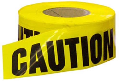 CWC Caution Tape - 2 mil, 3" x 1000', Caution Tape (Pack of 10 rolls) - StaplermaniaStore