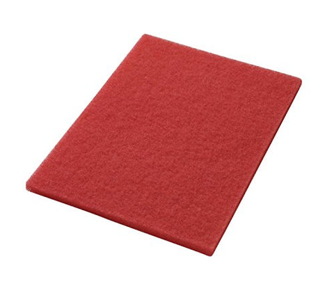 Americo Manufacturing 40441420 Red Buffing Floor Pad Rectangle (5 Pack), 14" x 20" - StaplermaniaStore