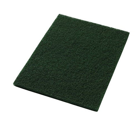 Americo Manufacturing 40031420 Green Scrub Floor Scrubbing Pad Rectangle (5 Pack), 14" x 20" - StaplermaniaStore