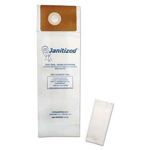 Advance Spectrum Micron Filter 2-Ply Janitized Plus Vacuum Cleaner Bags 1471058500