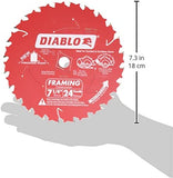 Diablo D0724A 7-1/4" 24T Diablo Circular Saw Framing Blade