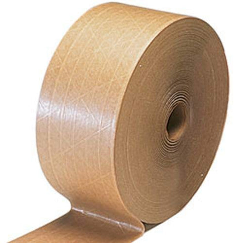 Reinforced Water Activated Kraft Tape - 2 3/4" x 450' (Pack of 10 rolls) - StaplermaniaStore