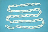 2" (8 MM) Plastic Chain in White, 500 feet Length - StaplermaniaStore