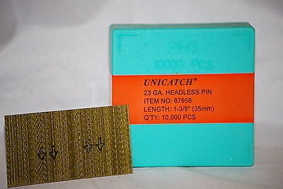 Unicatch Micro Pins  1-3/8" 23 Ga.Headless fits Senco,Grex 10,000 total - StaplermaniaStore