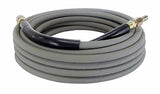 Pressure Parts 00101QC Non-Marking Pressure Washer Hose - 4000 PSI 50 ft. Length 50' Gray with Couplers - StaplermaniaStore