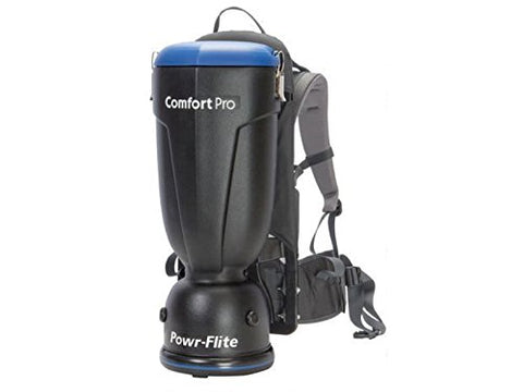 Powr-Flite BP10P Comfort Pro Premium Backpack Vacuum, 10 Quart Capacity - StaplermaniaStore
