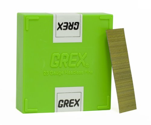 GREX P6/25L 23-Gauge 1-Inch Length Headless Pins, 10,000 per Box - StaplermaniaStore