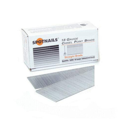 F18 1-1/4" Galvanized Finish Nails, 5000ct - Spotnails 18520