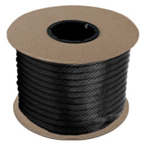 Halter - Lead Rope - Black - Braided - MFPP 27/64" x 500', 1150 lbs Tensile (1 Spool) - CWC-115334 - StaplermaniaStore