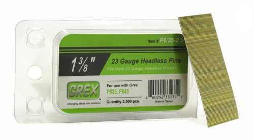 Grex P6/35-2.5 23 Gauge 1-3/8-Inch Length Headless Pins (2,500 per box)