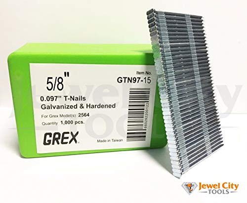 Grex 0.097" 5/8" T-Nails  GTN97-15 (Qty: 2,000)