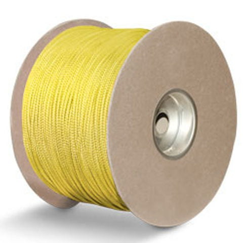 Polyester w/Kevlar Sensor Cord - 1/8" x 1000 ft., Yellow - StaplermaniaStore