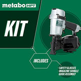 Metabo HPT Roofing Nailer, Pneumatic, Coil Roofing Nails from 7/8-Inch up to 1-3/4-Inch, 16 Degree Magazine (NV45AB2)