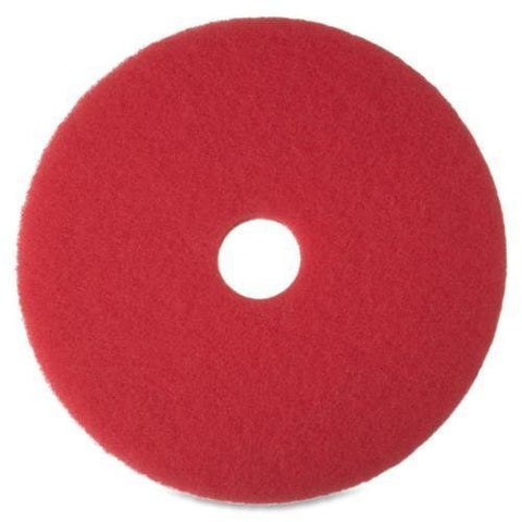 Floor Pad 20 Inch Diameter Red Stripping Buffer Polish Scrub Americo - StaplermaniaStore