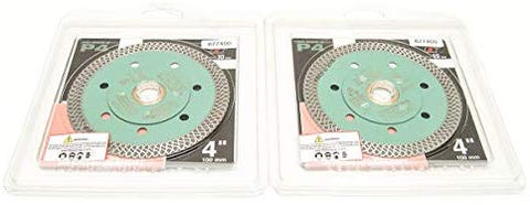 Pearl Abrasive 4" Thin Turbo Mesh Porcelain Diamond Blade.  2 pack 4 X .048 X 7/8, 20mm, 5/8 - StaplermaniaStore