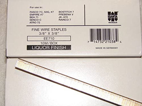 Staple 3/8" x 3/8" Liquor Finish Upholstery Staples - StaplermaniaStore