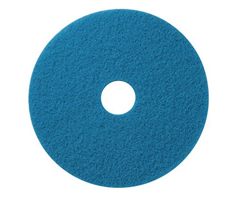 Americo Manufacturing 400418 Blue Cleaner Floor Scrubbing Pad (5 Pack), 18" - StaplermaniaStore