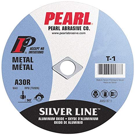 Pearl 4" x 1/16" x 3/8" Silver Line AL/OX Cut-Off Wheel (Pack of 25) - StaplermaniaStore