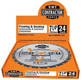 CMT K04007-X10 ITK Contractor Finishing Saw Blade Masterpack, 7-1/4 x 40 Teeth, 10° ATB with 5/8-Inch<> bore - 10-Pack