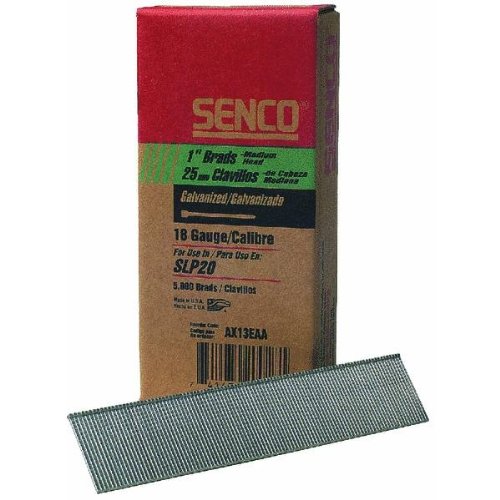 Senco AX13EAA 1" Galvanized 18-Gauge Brad Nails - 5000 per Package - StaplermaniaStore