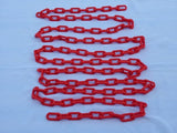 2" (8 MM) Plastic Chain in Red, 50 feet Length - StaplermaniaStore