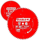 Freud D1060X Diablo 10-Inch 60 Tooth ATB Fine Finish Saw Blade with 5/8-Inch Arbor and PermaShield Coating 2 PACK