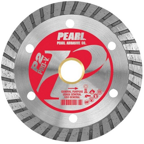 Pearl Abrasive P2 Pro-V PV045T General Purpose Flat Core Turbo Blade 4-1/2 x .080 x 7/8, 5/8 - StaplermaniaStore