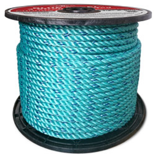 BLUE STEEL Rope Standard Lay, Teal with Dark Blue Tracer - StaplermaniaStore
