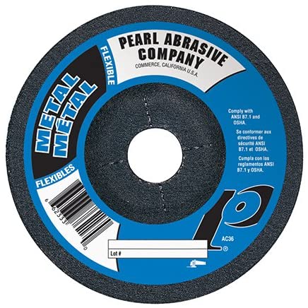Pearl 4" x 1/8" x 5/8" Grinding Wheel 60Grit TYPE 27 - Metal (Pack of 20) - StaplermaniaStore