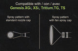 Grex 0.5mm Fan Spray Cap [for TG, TS, XGi & XSi Airbrushes] #TF-5